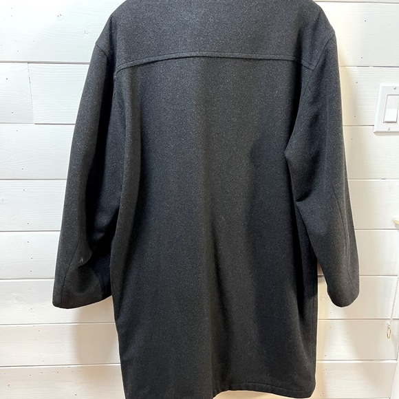 BUGATTI Charcoal Wool & Cashmere Coat - Size 44R - Picture 10 of 12